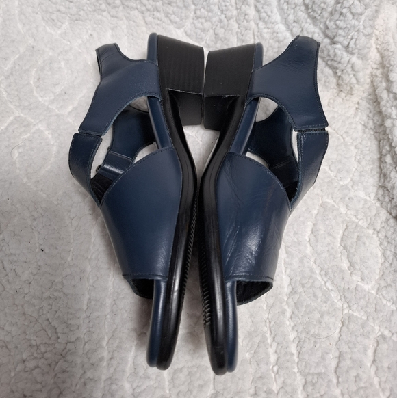 SAS TRIPAD COMFORT SANDALS NAVY BLUE LEATHER Adjustable Size 7 - Picture 4 of 9